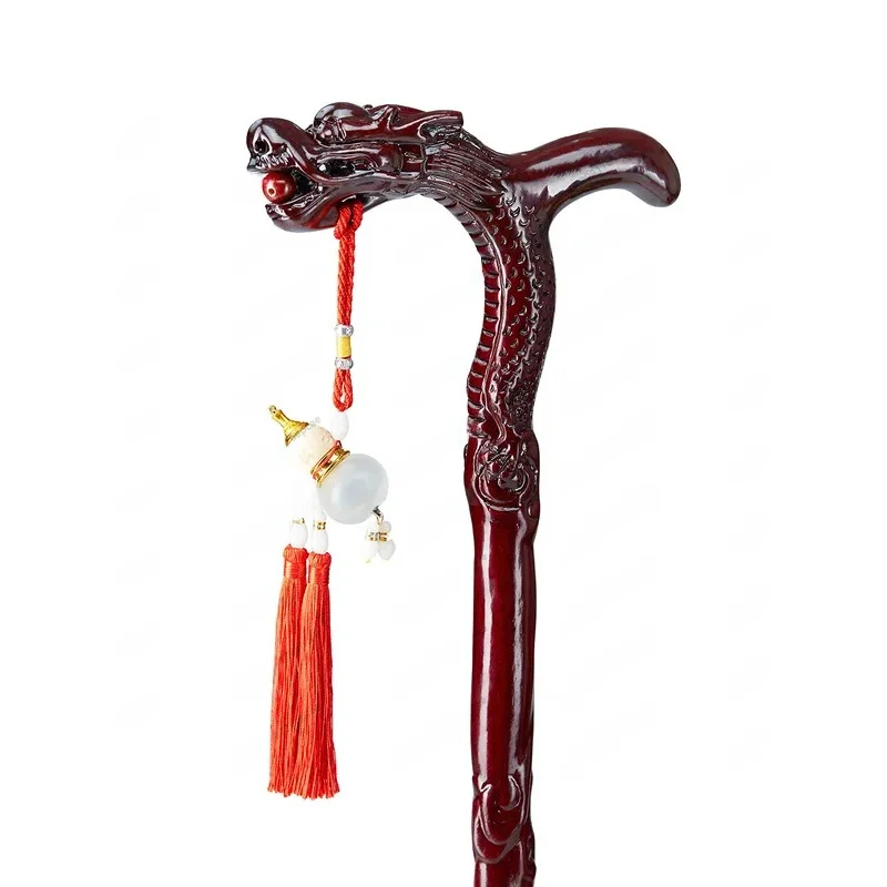 

Sandalwood Mahogany Crutches The Elderly Hand Solid Whole Wood Non-Slip Walking Stick