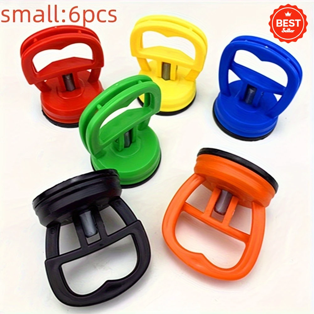 

6 шт. комплект для ремонта вмятин из АБС-пластика с большими присосками для автомобиля, грузовика, мотоцикла, велосипеда, профессиональный инструмент для съемника вмятин