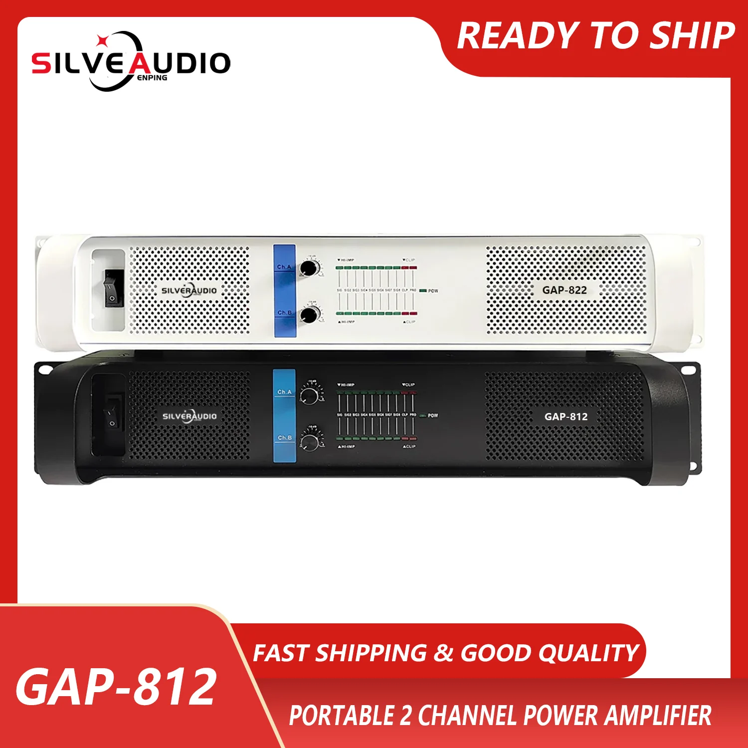 GAP-812 High Performance 350W*2 Power Amp HiFi Power Amplifier For Karaoke Stage Concert