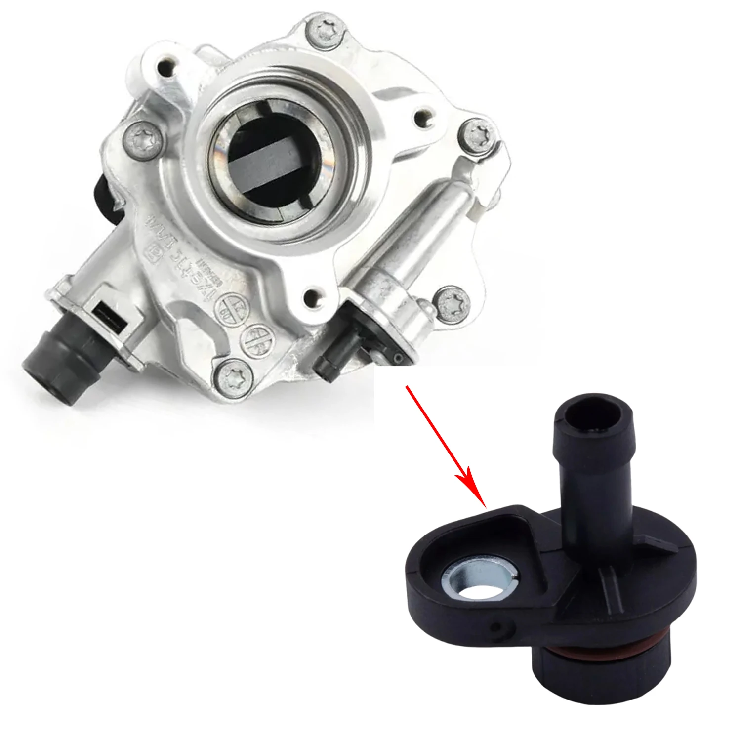 

Vacuum Pump Valve For BWM E88 E82 135i E90 335i F07 F10 535i F12 640i E84 F25 E71 35iX 2008-2017 11667619350 11667575325