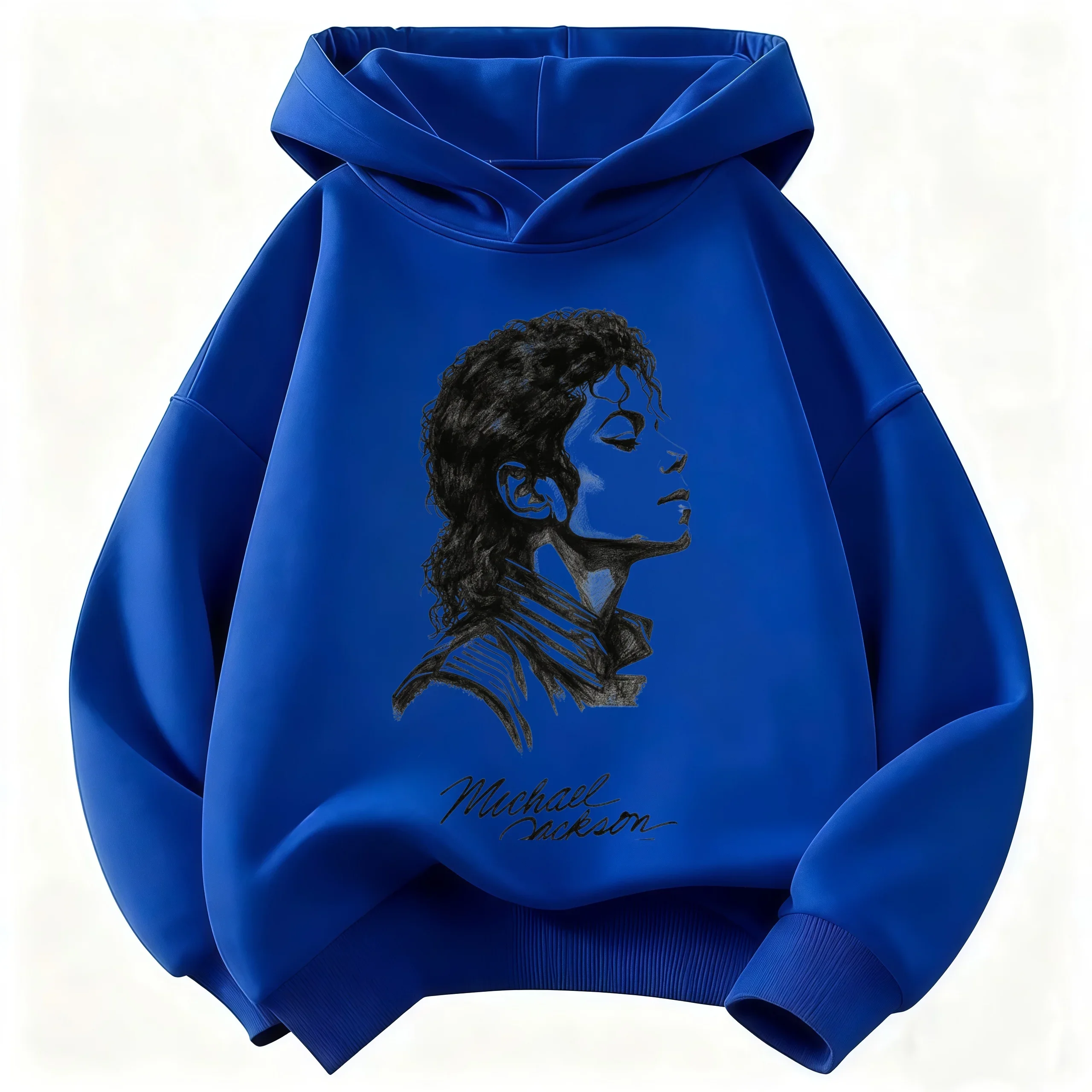 Neuer Kinder-Kapuzenpullover mit Michael-Jackson-Retro-Schriftzug-Druck, Pullover für Jungen und Mädchen, lässiger Vintage-Mode-Hoodie – Detail 10