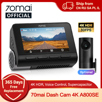EN Version 70mai 4K A800SE Upgraded Version of 70mai A800S 2160P HDR Support Dual-Channal GPS ADAS Supercapacitor 70mai A800SE