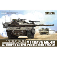 MENG 72-006 1/72 Scale Israeli Main Battle Tank Merkava Mk.4M w/ Trophy Active Protection System Assembly plastics model kit
