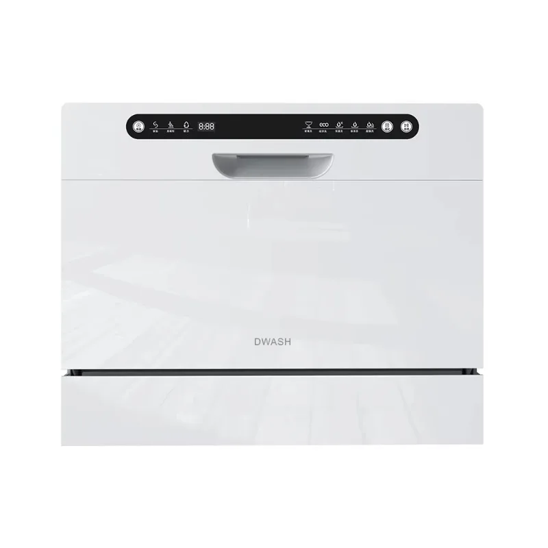 ポータブルカウンタートップ食器洗い機 5 プログラム高温 6 か所設定家庭用キッチン用食器洗い機