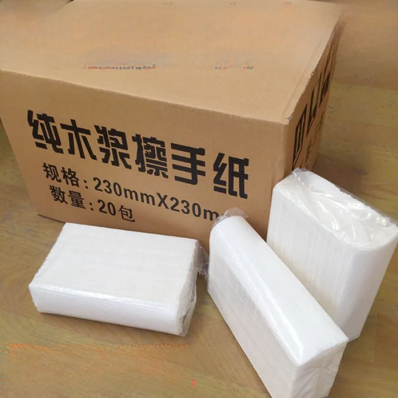 

Thiened Hotel Hand Towel Paper Kitchen Oil Absorbing Water Absorbing Hand Towel Paper Box of 204 Pas Household Cleaning T...