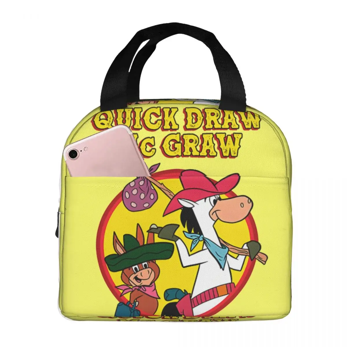 Large Capacity Grils Q-Quick Draw McGraw Show Lunch Boxes Accessories Altogether For Travel Travel Storage Bags