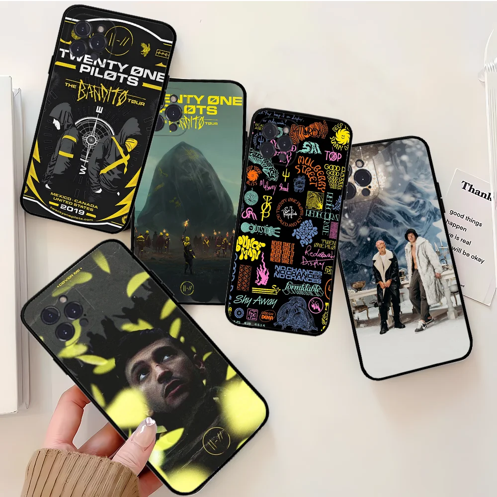 Band T-Twenty O-One P-Pilots Phone Case For iPhone 16 15 14 13 12 Mini 11 Pro XS Max X XR SE 6 7 8 Plus Soft Silicone Cover