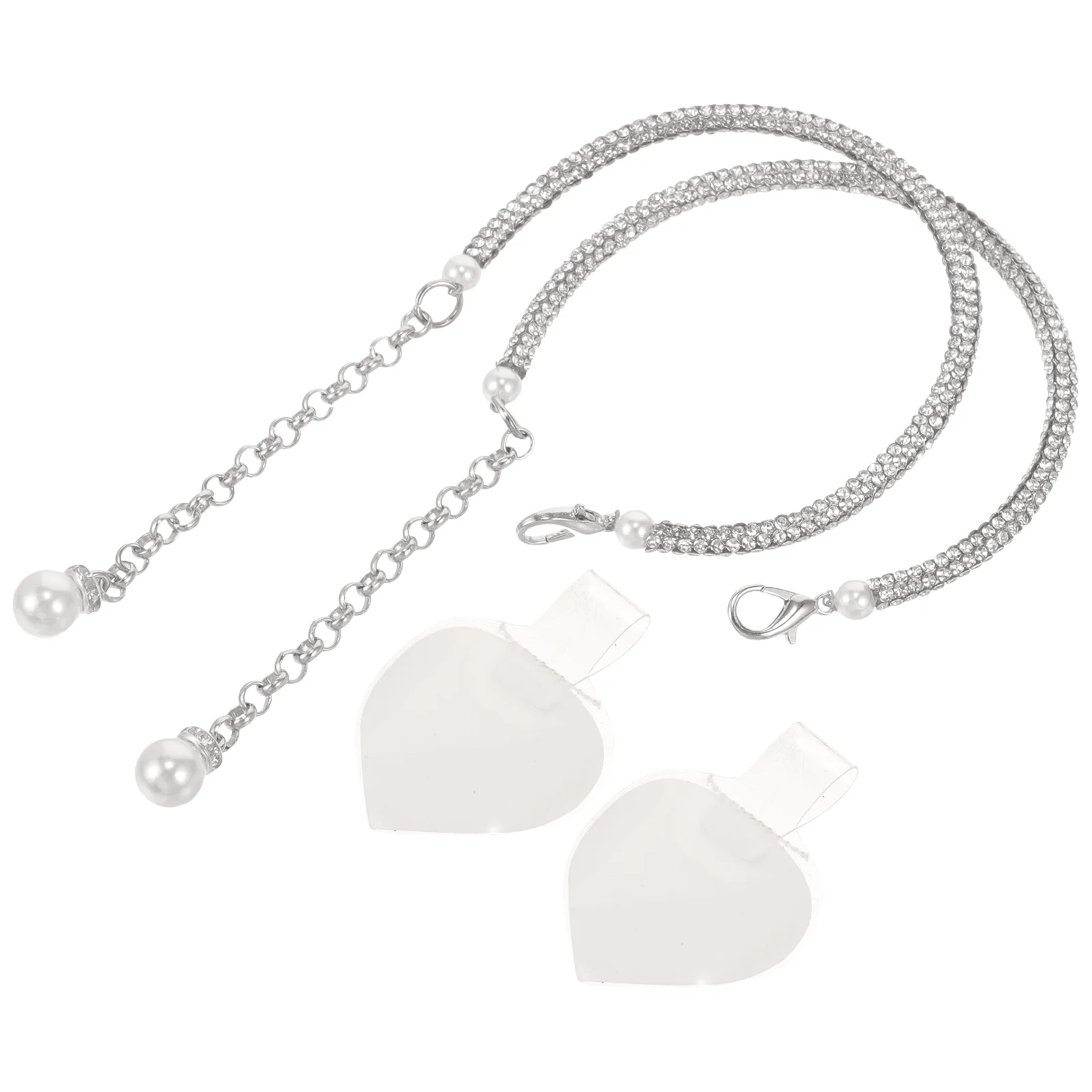 Hoge hakken Bandjes Laarzen met hakken voor dames Schoenverlenger Schoenveters Strassketting Dames