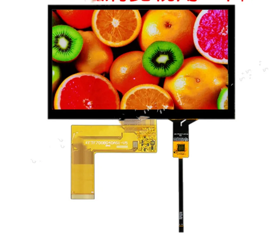 7 inch TFT LCD touch screen 40pin RGB interface 800x480 with capacitive touch display factory electronic