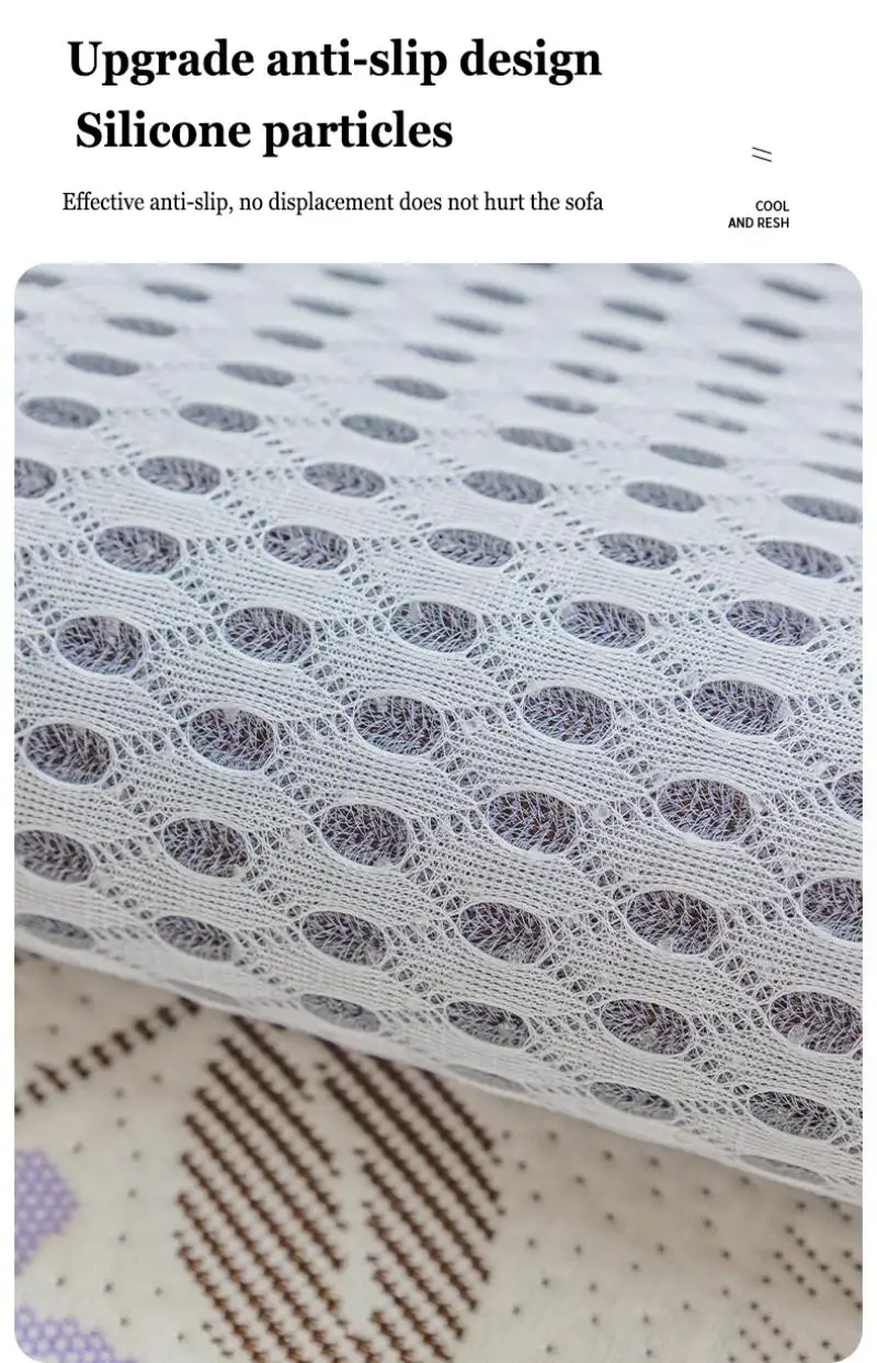 Sommer-Kühlmatte aus Eisseide, Speziell Geformter Sofabezug, Kühlende Wohnzimmer-Sitzkissen, Wohndekor – Detail 7