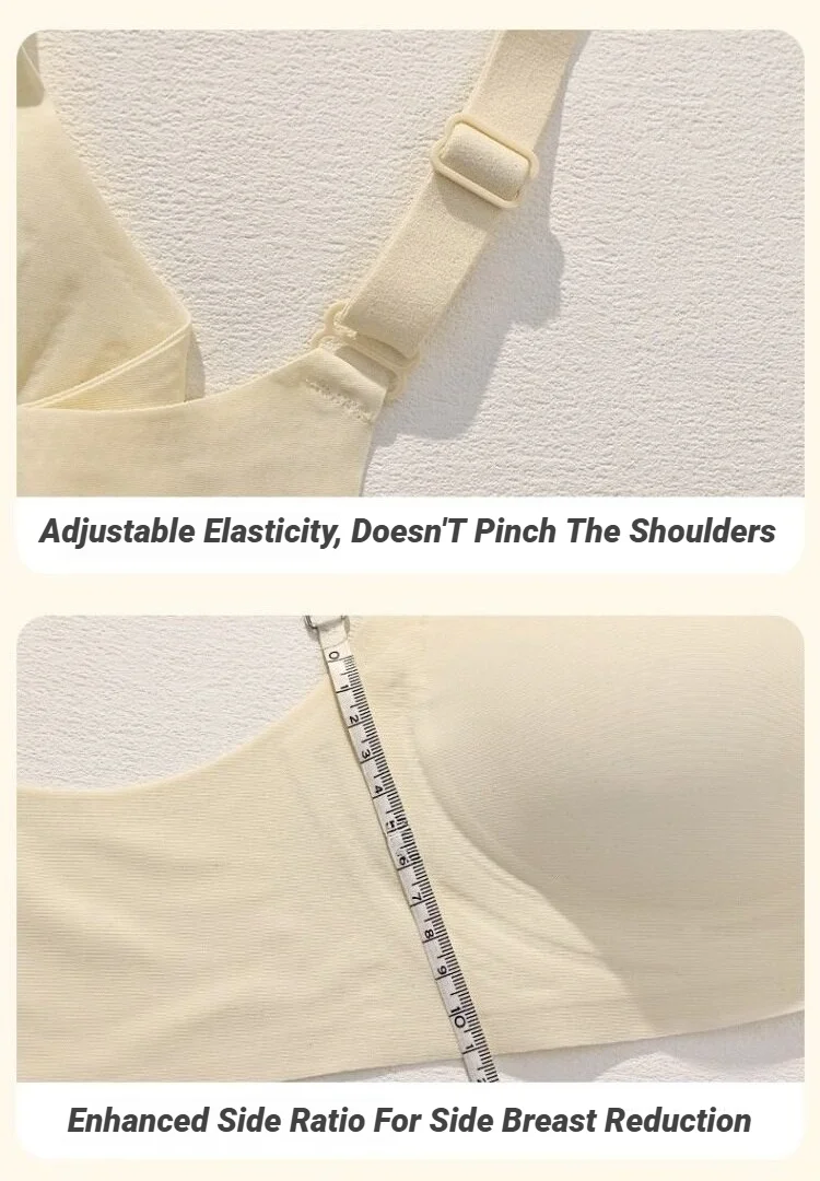 Nahtloser BH für kleine Brüste, Damen-Push-up-BH, bequem, ohne Bügel, weiche Unterstützung, geschlossene Unterwäsche für Frauen mit kleinen Brüsten, ohne Ränder. – Detail 10