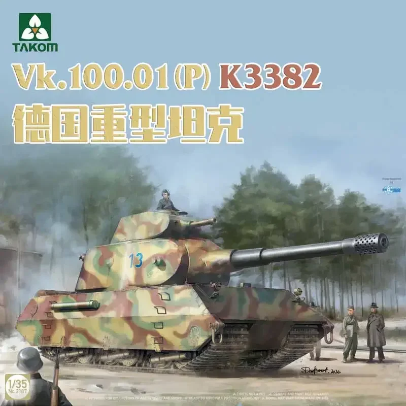 

TAKOM Assemble Model Kit 2187 Vk100.01 (p) K3382 Heavy Tank 1/35