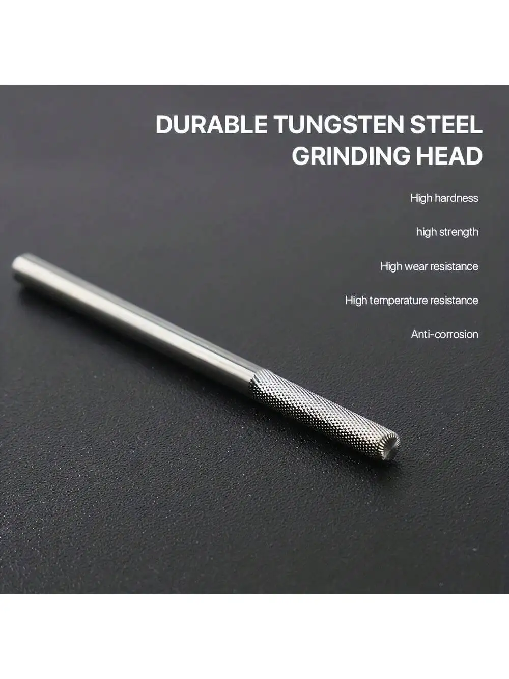 مجموعة لقمة مثقاب الأظافر مكونة من قطعة واحدة - نتوءات قاطعة المطحنة من كربيد التنغستن للأظافر والباديكير الكهربائية، أداة تلميع البشرة عديمة الرائحة