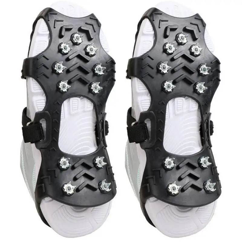 Ice Snow Grips 11-Tooth Snow Road Anti-fall Artifact Ice Snow Grips For Ice Fishing Anti Slip Traction Cleats Shoe Spikes For