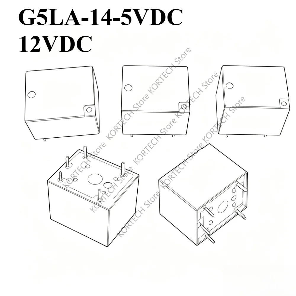 5Pcs/Lot Original G5LA-14-5VDC 12VDC 24VDC relay a set of conversion 5 pin 5V 12V 24V