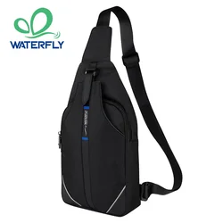 WATERFLY Chest Pack Crossbody Sling Bag Anti Theft Backpack Small Multipurpose Daypack For Men Women