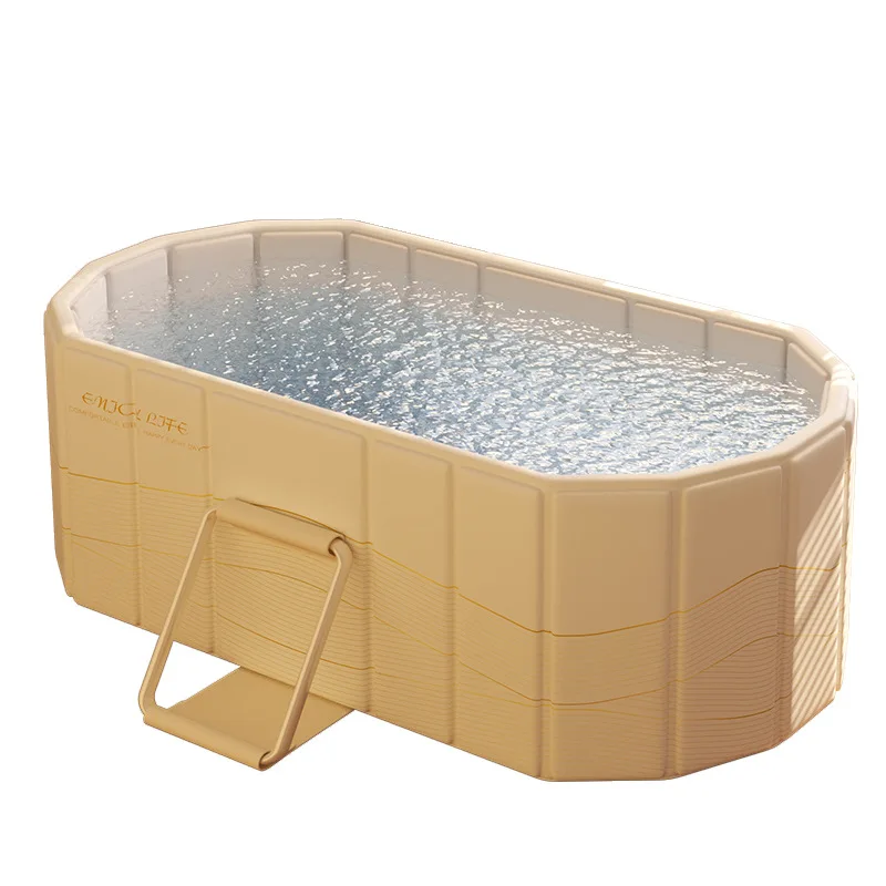 Foldable Bath Tub, Thickened and Raised, Double-layer Folding Constant Temperature, No Installation Required