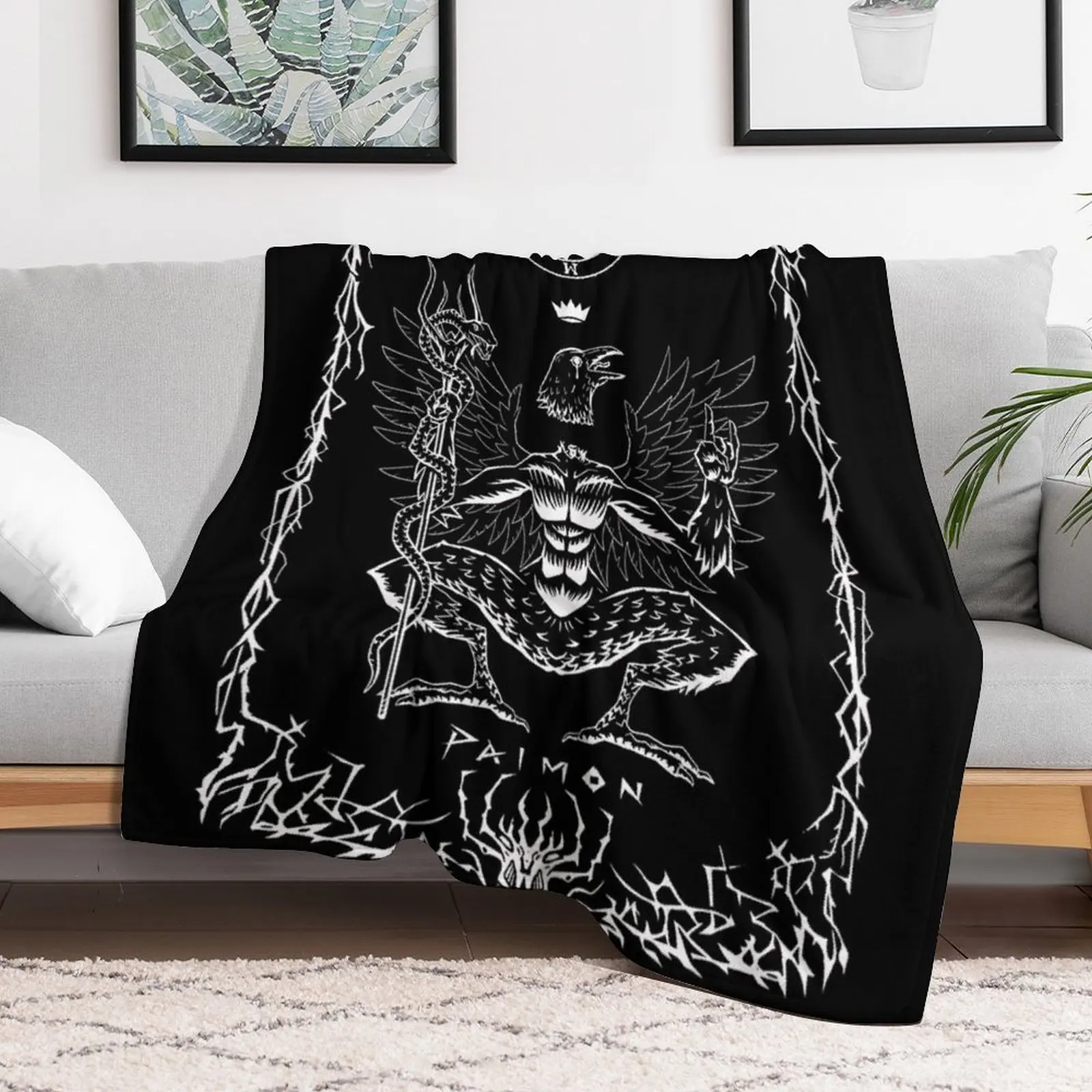 

PAIMON Throw Blanket funny gift Vintage Bed linens Blankets