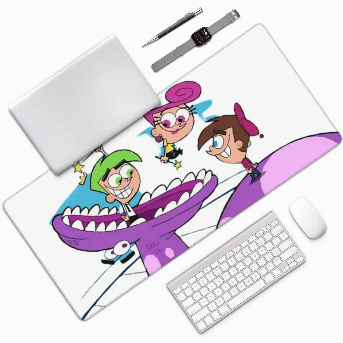 

Fairly Oddparents Cosmo Large Mouse Pad Computer Keyboard Mouse Mat Gamer PC Laptop Desk Mat Office Accessories Table Mats