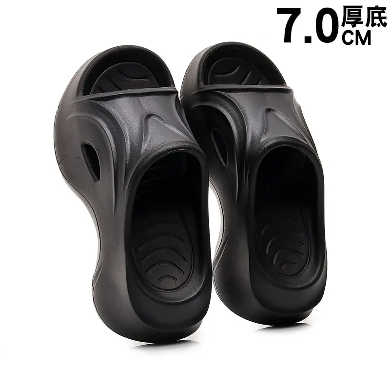 Women Slippers Brand Designer Fashion Integrated Slipper Female Lightweight Summer Casual Sandals Soft  Fashion Heightening Shoe