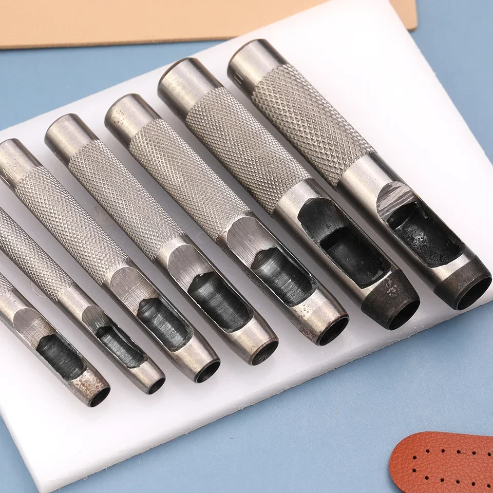 BUDDUR 15pcs/set 1mm-11mm Leather Hole Puncher Kit With Storage Bag For Belt Watch Band Leather Handmade Craft Working Tools