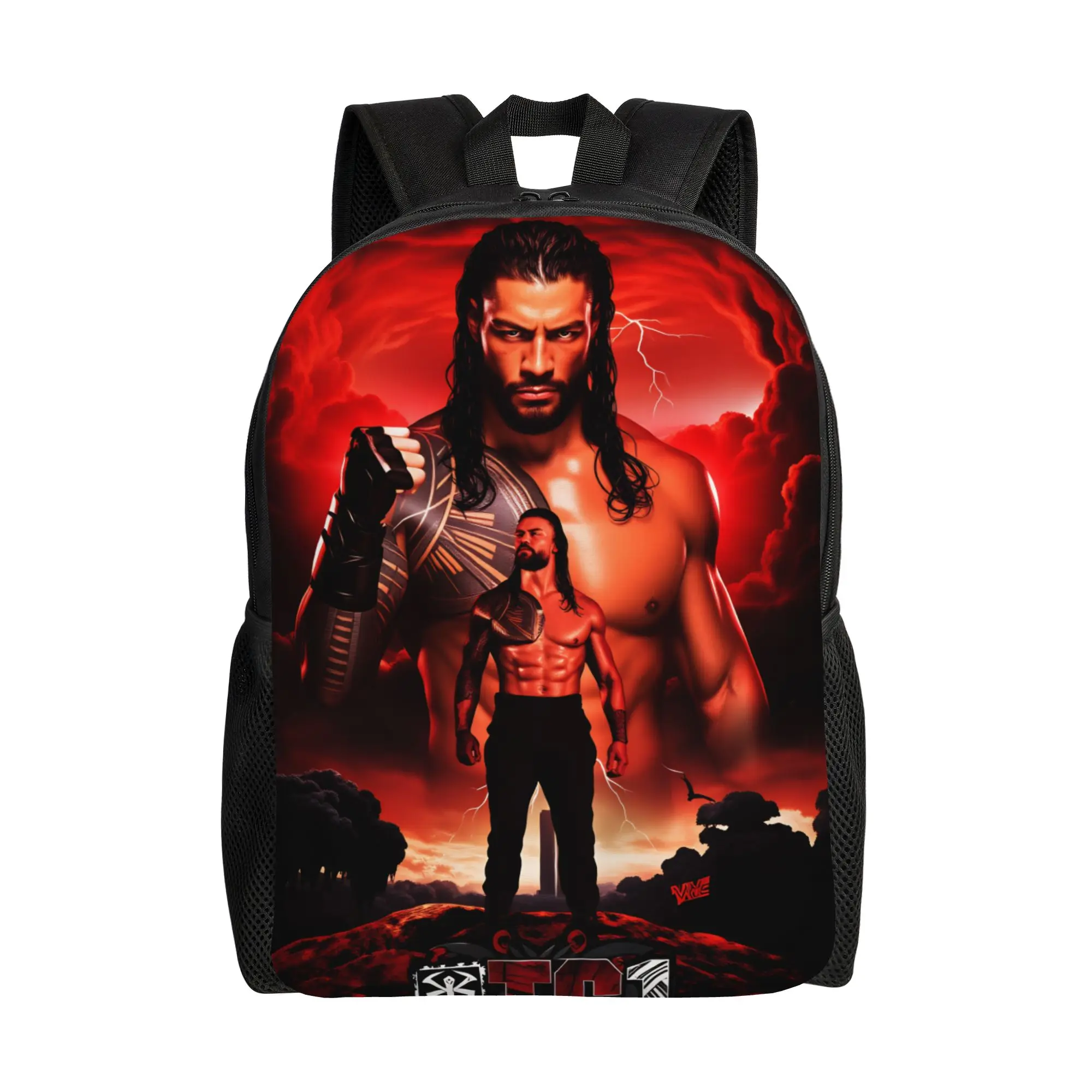 

Wrestler Roman Reigns Wrestling Backpack College Backpacks Student Unisex High Quality Breathable High School Bags Rucksack