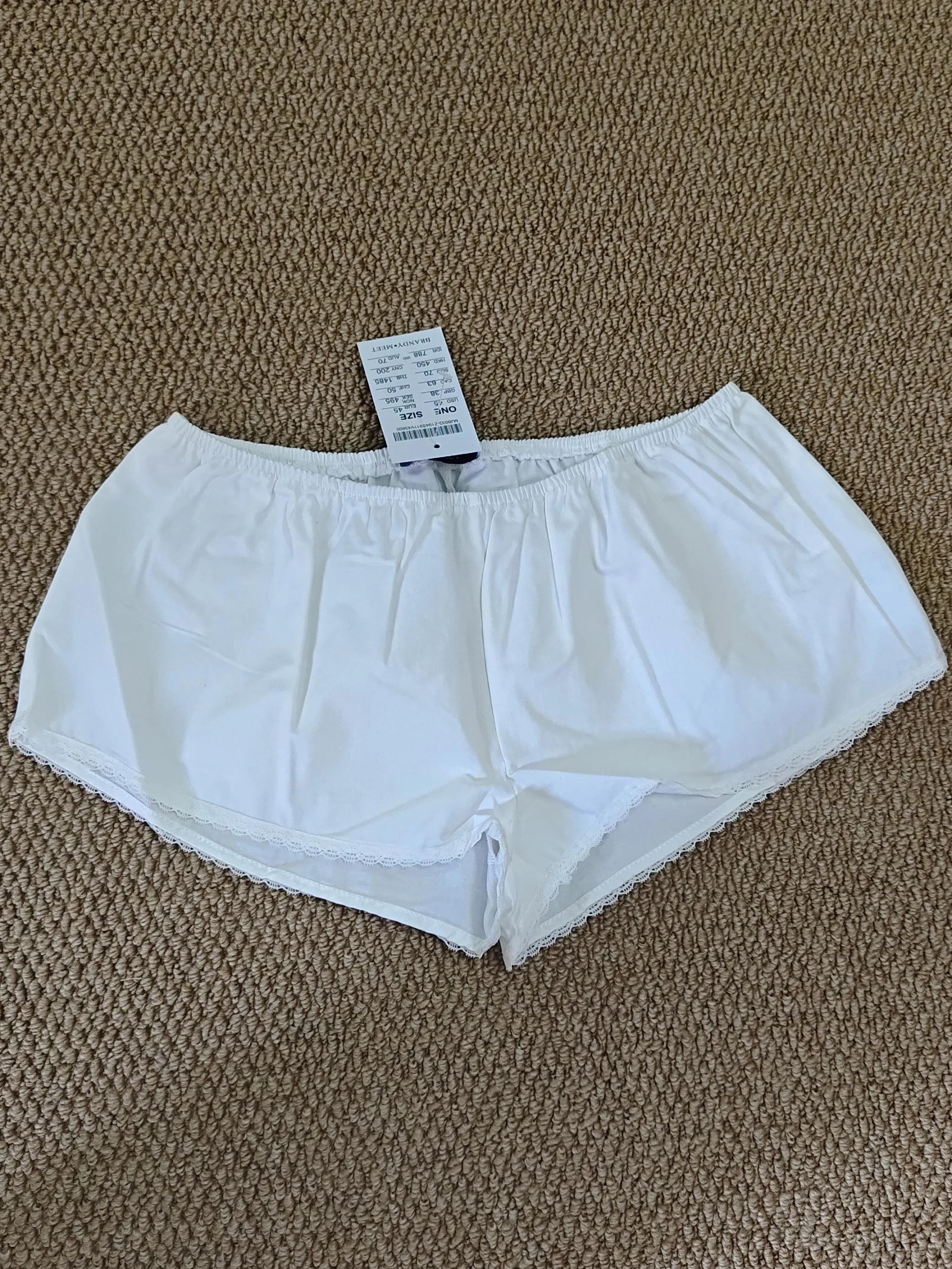 Lace Trim White T-Shirt Shorts Set Women Summer Lace-up Puff Sleeve Blouse+Elastic Waist Short Pants Cotton Sweet 2 Piece Sets