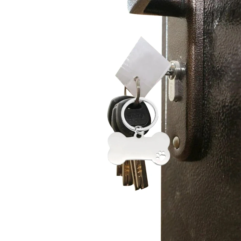 개 뼈 키 체인 펜던트 귀여운 뼈 모양의 키 체인 매력 가방 열쇠 고리 장식