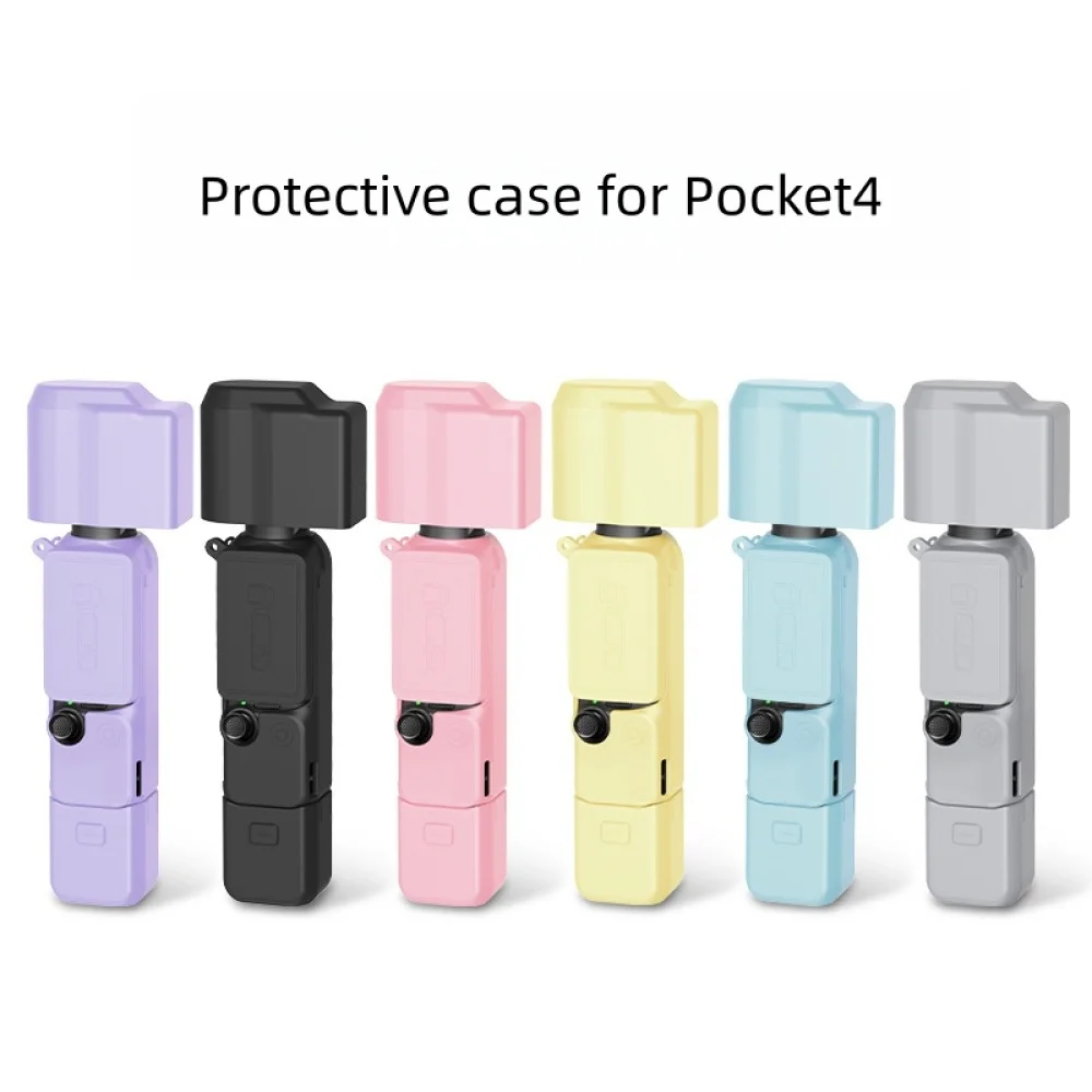 Silicone Case for DJI OSMO Pocket 4 Protective Cover Scratch Resistant Protective Case for Pocket 4 Camera Accessories