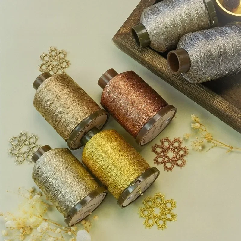200 Meters DIY Necklace Metallic Thread 0.2mm Yarn for DIY Jewelry Making Necklace Bracelet Thread Necklace Crochet String