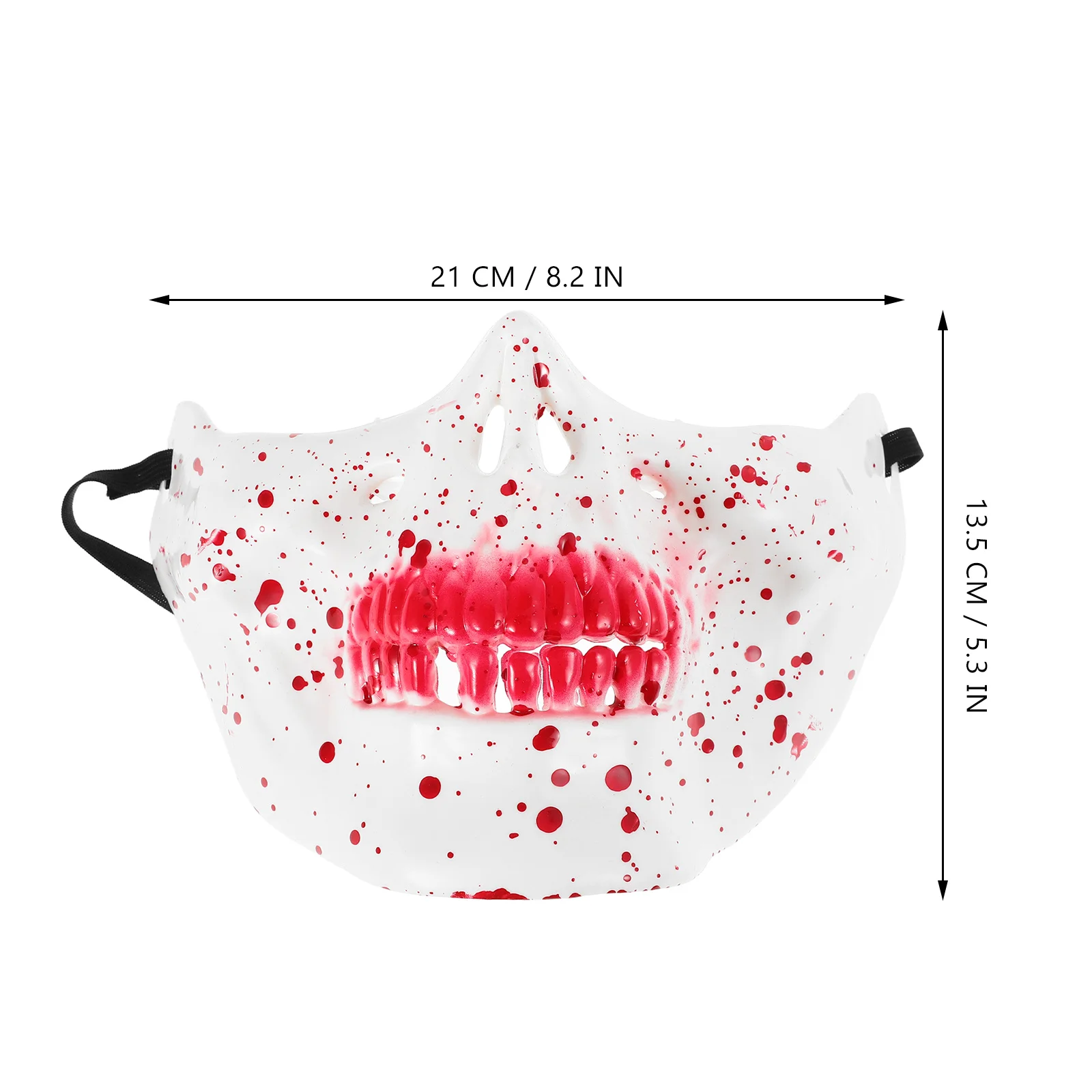 Halloween crânio máscara meia face design assustador para adultos assustador masquerade traje horror festa cosplay fantasma vestir-se