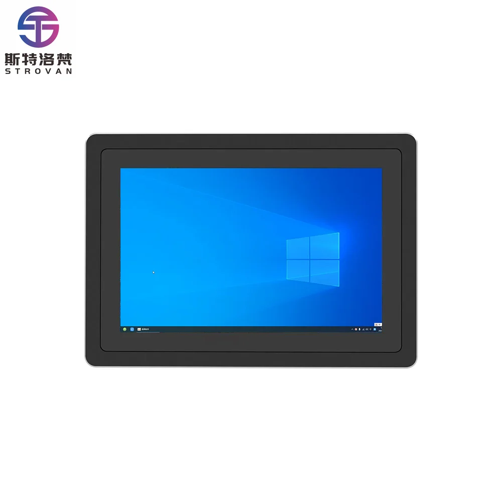10.1 10.4 Inch Industrial Panel PC Capacitive Touchscreen 12v/24v LCD  IP65 Waterproof Aluminum Front 12v/24v Panel