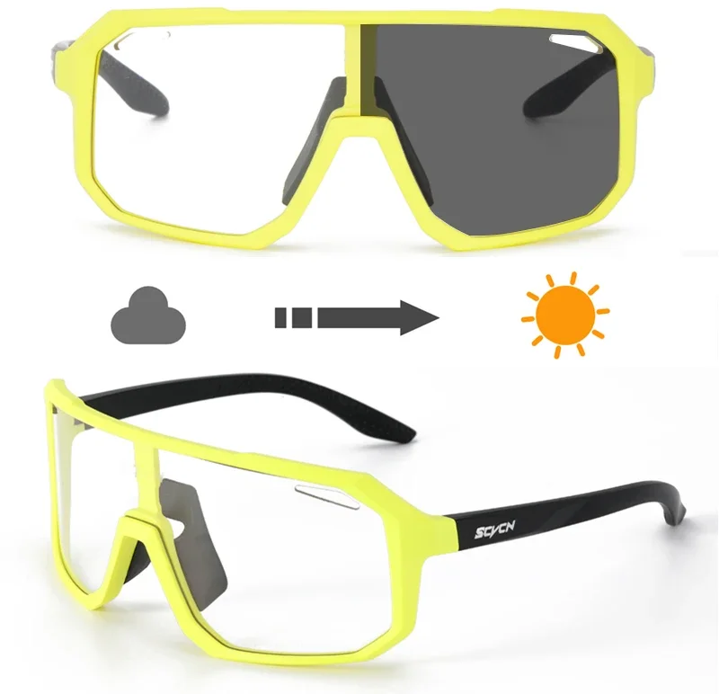 Photochrome Herren UV400 Radfahren Sonnenbrille Frauen Sport Lauf Brillen für Männer Gläser Straße Mountainbike Fahrrad Brille – Detail 16