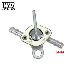 For 6mm Motorcycle Scooter Fuel Tap Gas Petrol Valve Fuel Tank Switch For Mini Auto Key Ring On Off For 50cc For 70cc For 90cc