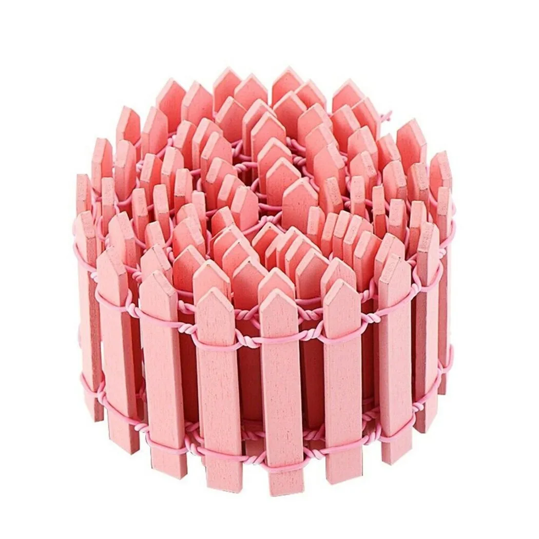 ديكور سياج خشبي مصغر ، ملحق حاجز منظر شرفة ، فناء داخلي ، ديكور حديقة مزرعة ، 100x5cm #4