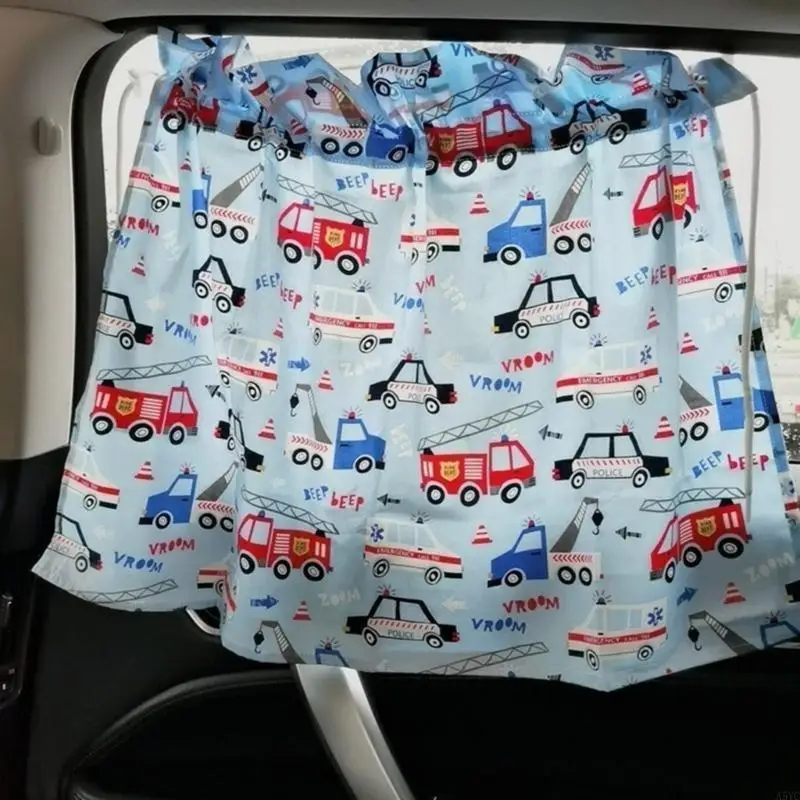 A5YC – rideau pare-soleil voiture imprimé dessin animé, pour fenêtre latérale voiture, UV