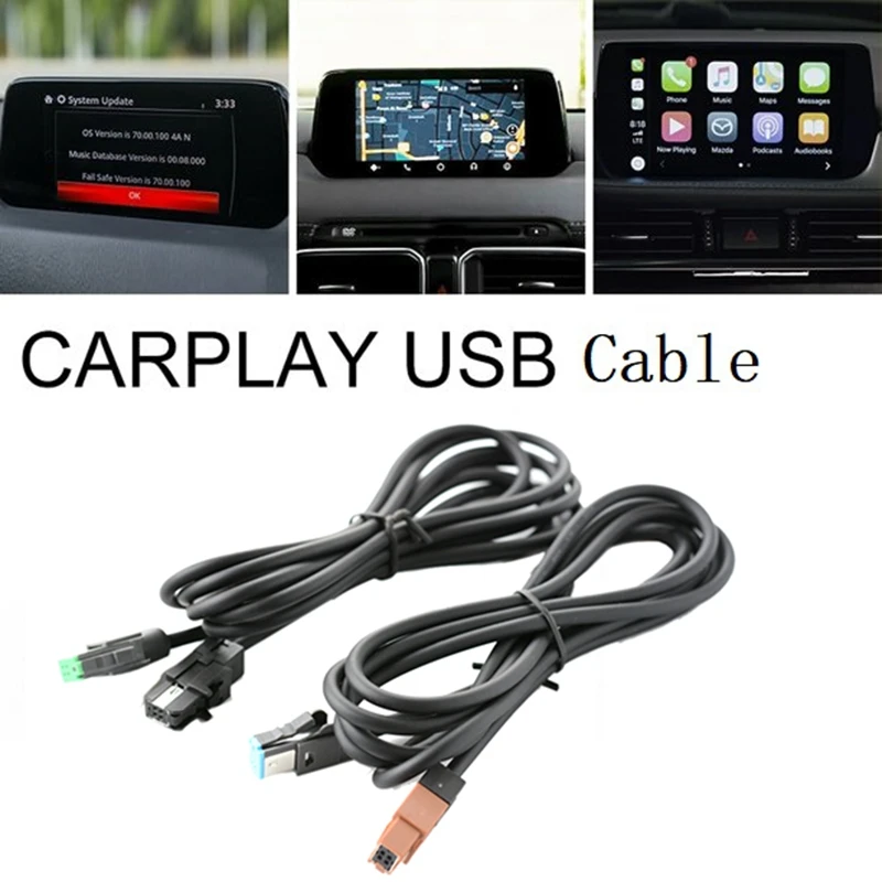 Car Carplay And Android Auto USB Cable TK78-66-9U0C Carplay Cable For Mazda 2 Mazda 3 Mazda 6 CX-3 CX-5 MX5