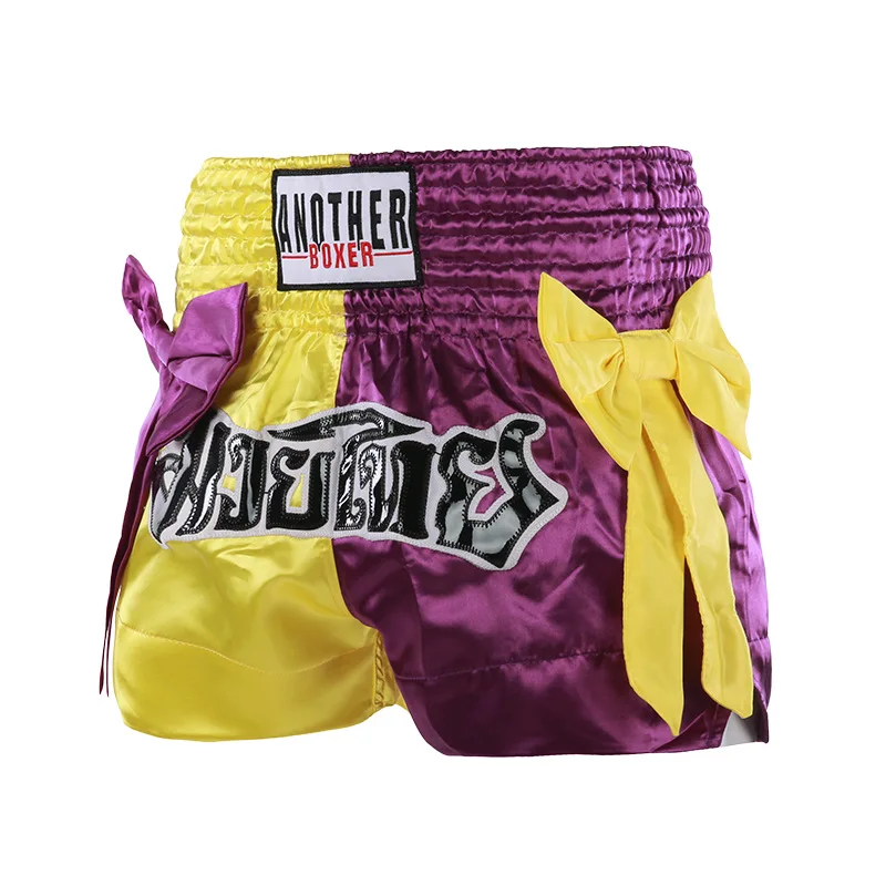 Men Women Kickboxing Shorts Fight Tiger Muay Thai Shorts Kids Light Breathable Boxing Trunks Printing Sanda MMA Shorts