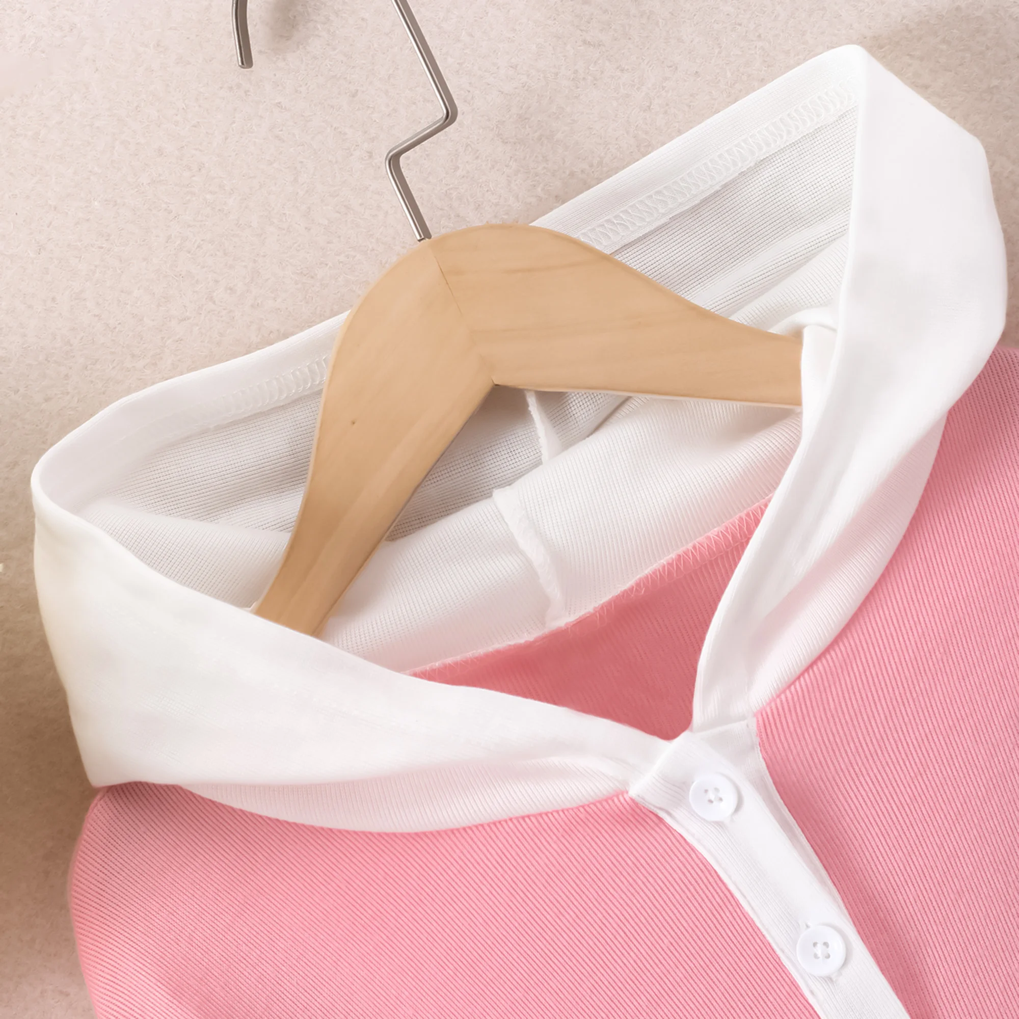 2023 الخريف الشتاء ملابس أطفال الفتيات طويلة الأكمام مقنعين رسالة التباين اللون فستان عادية فساتين بسيطة 8 9 10 11 12 سنة