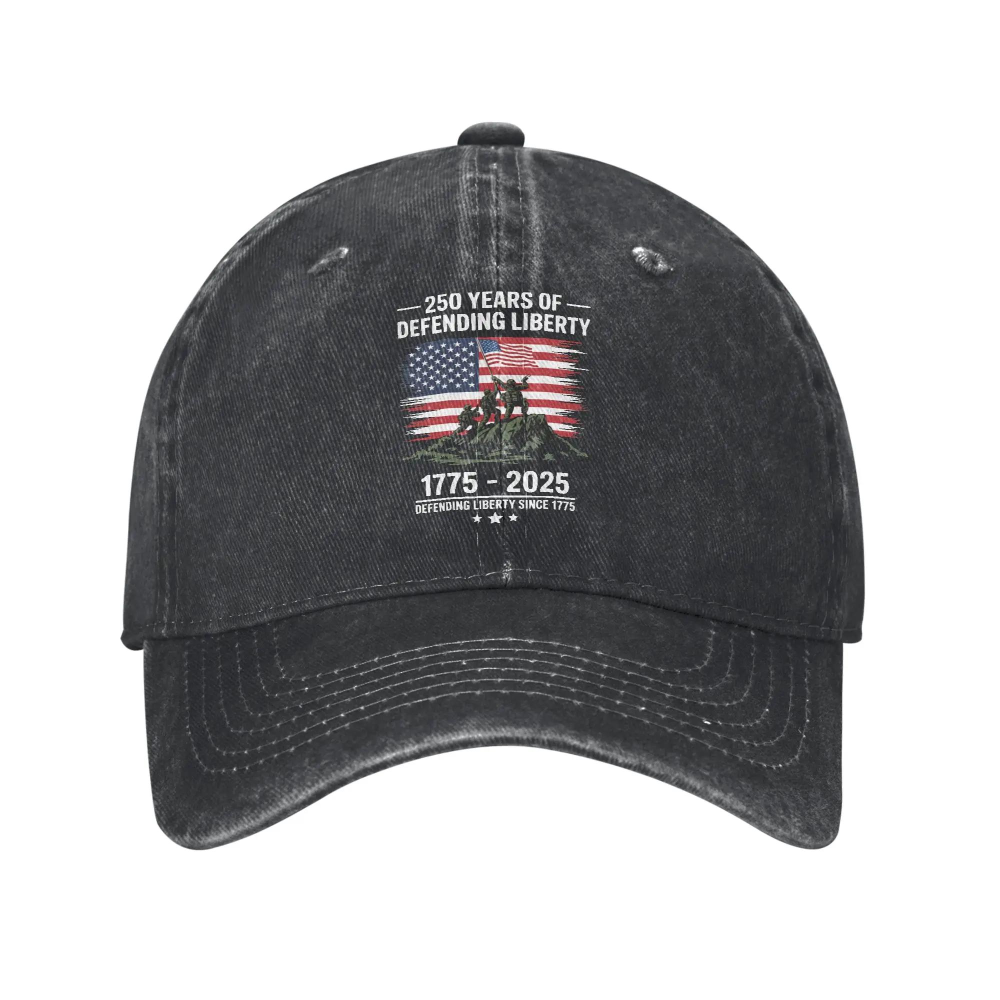 Patriotic Usa Army Us Military Parade 250Th Anniversary Baseball Caps Men Women Distressed Cotton Snapback Cap  Outdoor Hats Cap