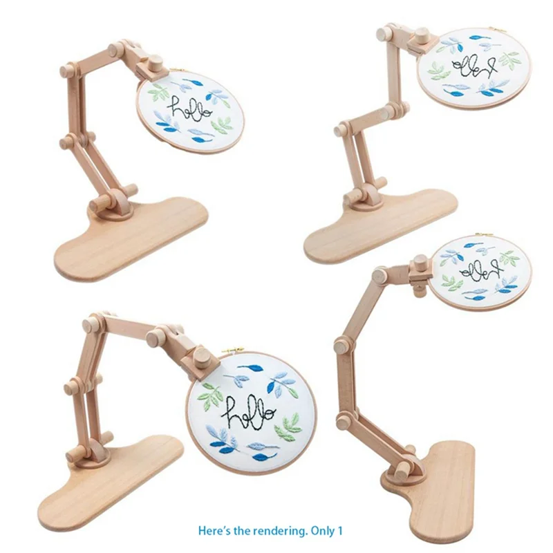 BOFOF Embroidery Hoop Holder Desktop Adjustable Rotatable Embroidery Stand Frame for Sewing DIY Art Craft Needlework Stitching