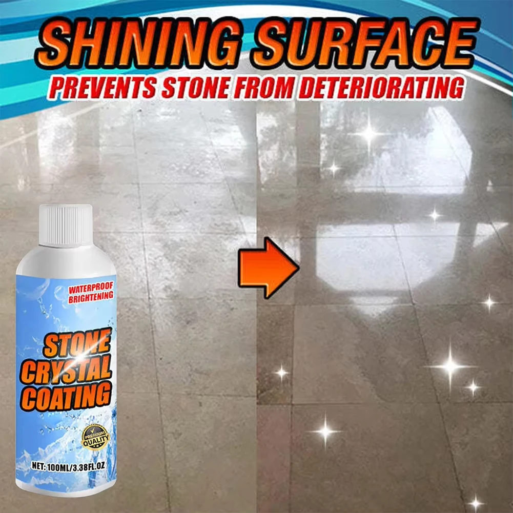 100ml Stone Tile Intensive Cleaner,Floor Cleaner Stains Scratch Remover Polishing Ceramic Tile Cleaning Agent Marble Granite