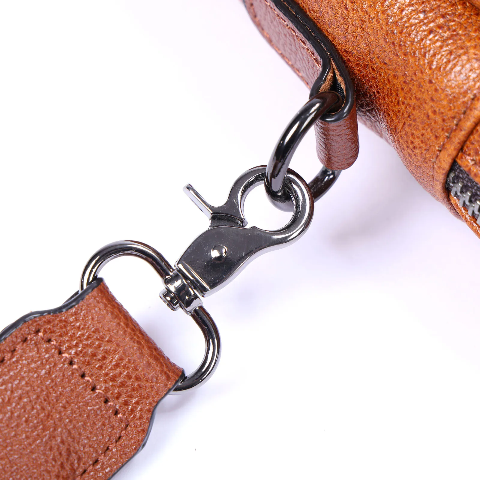 Premium Echtleder Herren Umhängetasche Brusttasche für Männer Vollnarbenleder Mini-Schultertasche für Handy & Schlüssel – Detail 14