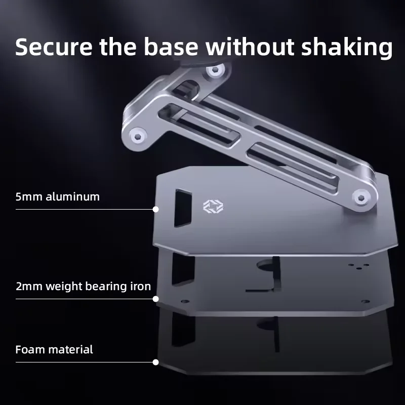 PIVA Aluminum alloy flat bracket iPad Pro desktop support bracket hollow radiator metal foldable