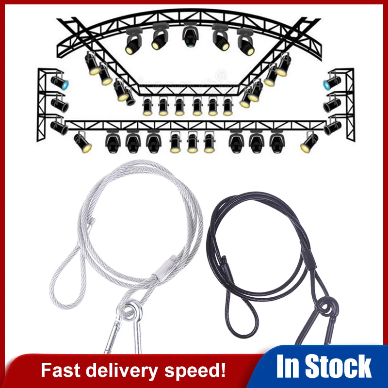 1 Piece 70/80/100cm Stage Light Safety Rope Cable/Safe Wire High Quality Steel Lock Wire Safe Rope Lock