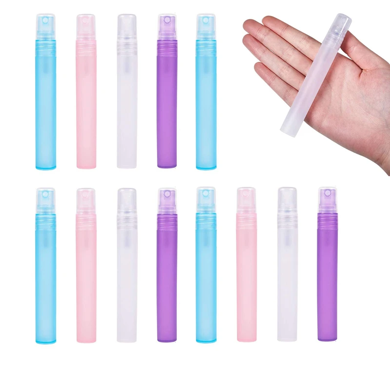 5Pcs 3/5/8/10ML Empty Plastic Pen Shape Portable Perfume Bottles Travel Spray Bottle Atomizer Containers Refillable Bottles