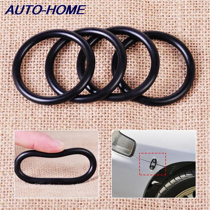 Hot sale 4PCS/lot Black car bumpers Quick Release Fasteners Replacement Rubber O-Rings Gaskets