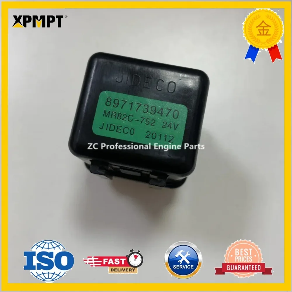 8971739470 8-97173947-0 8-98259779-0 8982597790 High quality starter relay 24V 5-pin for Isuzu 4HK1 6HK1 FVR VC46 700P engine