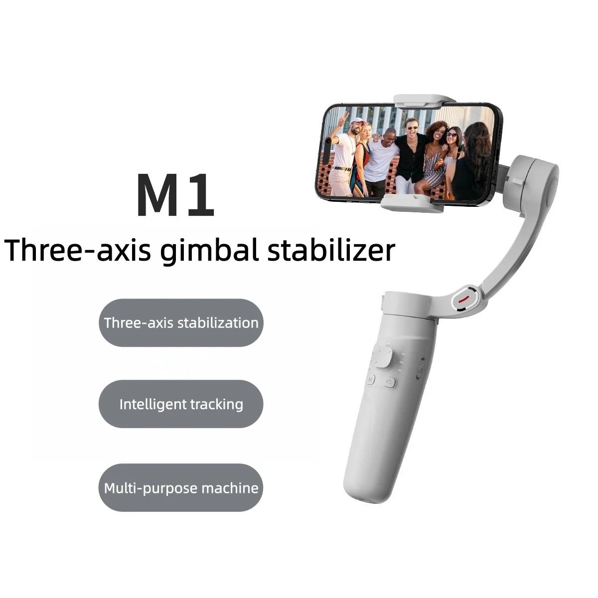 NEW M1 Phone Gimbal Stabilizer 3-Axis anti shake intelligent face tracking photography live Smartphone Foldable Handheld Gimbal