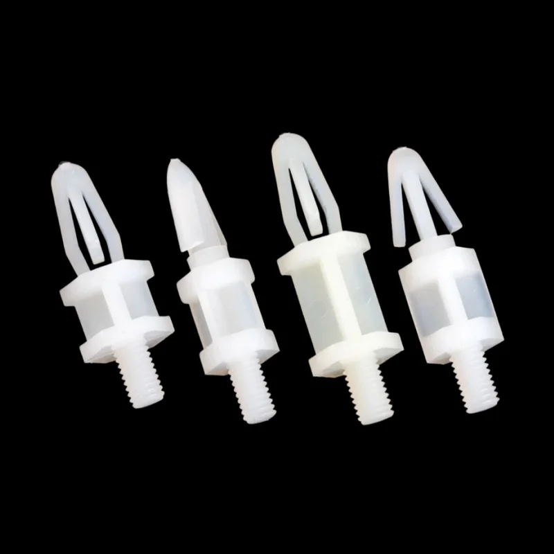 4mm Hole Nylon Single-Head Hex Hexagonal Push-Type PC Board Spacer, Plastic Standoff for Circuit Boards